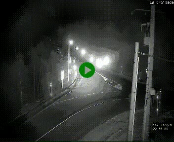 Webcam au carrefour de la croisade, à la jonction entre la N22 et la N320, avant le poste de douane franco-andorrane. Webcam à 1790 mètres d'altitude