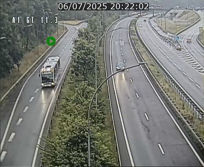 Traffic live webcam Luxembourg Senningerberg - A1 direction Allemagne - BK 11.3