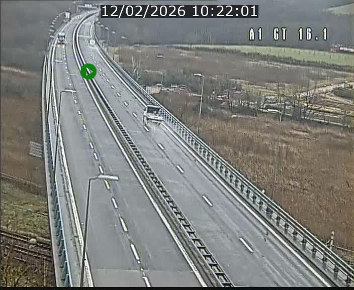 Traffic live webcam Luxembourg Niederanven - A1 direction Allemagne - BK 16.1