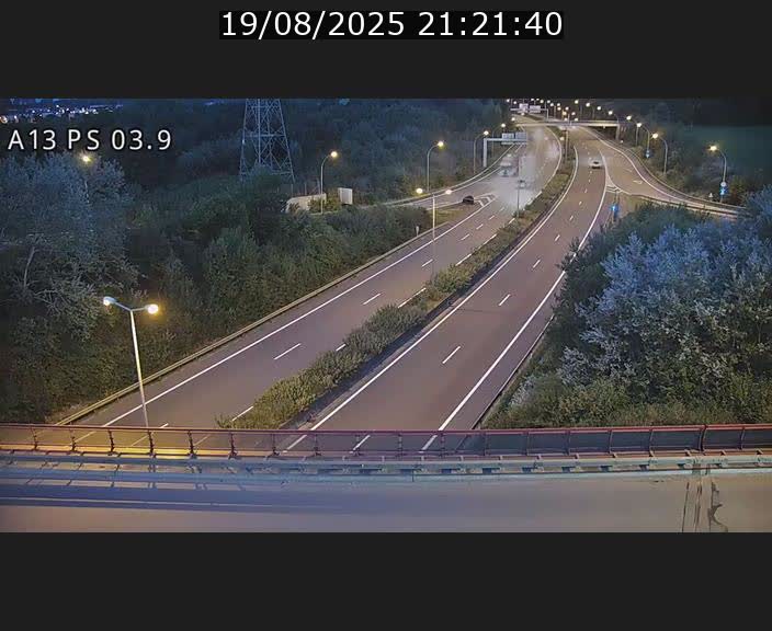 Traffic live webcam Luxembourg Differdange - A13 direction Esch-sur-Alzette - BK 3.9