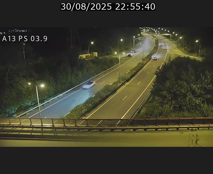 Traffic live webcam Luxembourg Differdange - A13 direction Esch-sur-Alzette - BK 3.9