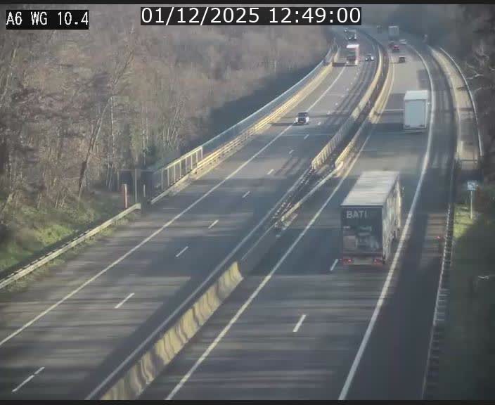 Traffic live webcam Luxembourg Mamer - A6 - BK 10.4 - direction Luxembourg/France/Allemagne