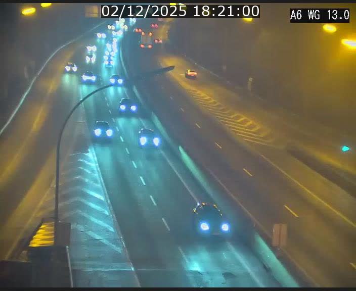 Traffic live webcam Luxembourg Mamer - A6 - BK 13 - direction Luxembourg/France/Allemagne