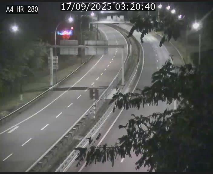Webcam traffic A4 Luxembourg - BK 0.2 - P+R Bouillon (direction Luxembourg)
