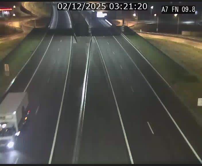 Caméra trafic Luxembourg - A7, Tunnel Gousselerbierg, sortie sud, direction rond-point Lorentzweiler (BK 9.9)