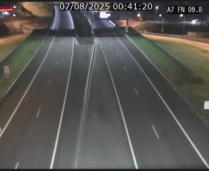 Caméra trafic Luxembourg - A7, Tunnel Gousselerbierg, sortie sud, direction rond-point Lorentzweiler (BK 9.9)