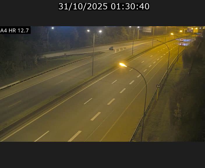 Traffic live webcam Luxembourg Esch sur Alzette - A4 - BK 12.7 - direction Esch-Belval