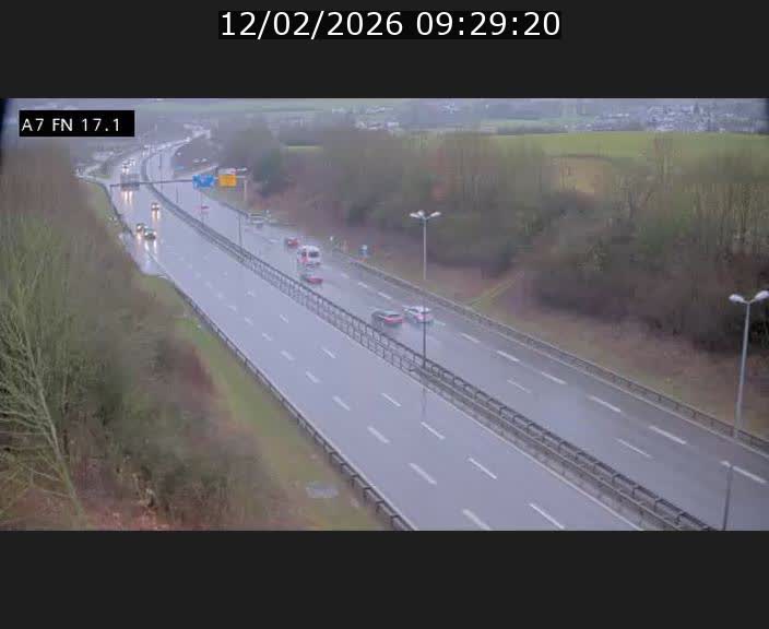 Caméra trafic Luxembourg - A7, Merscherbierg direction Mersch