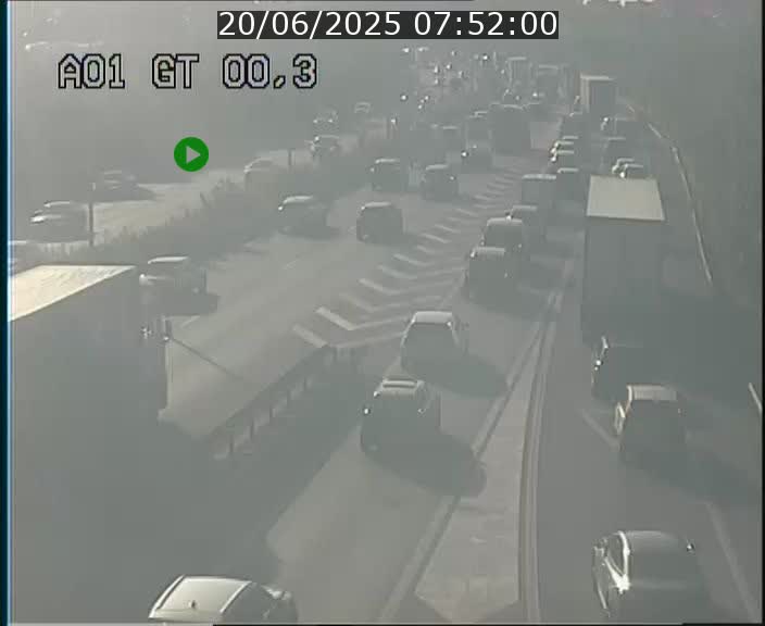 Traffic live webcam Luxembourg Croix de Gasperich - A1 direction Kirchberg - BK 0.3