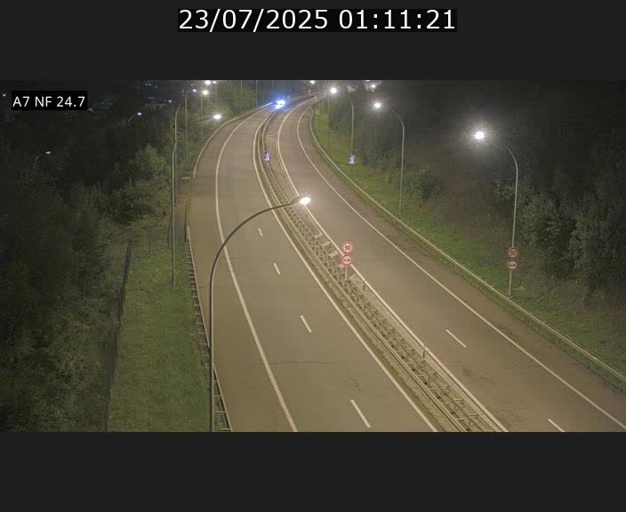 Caméra trafic Luxembourg - A7, Schieren direction Mersch