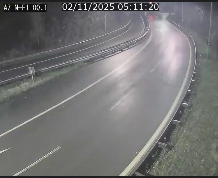 Webcam autoroute Luxembourg A7 située dans la sortie 1 Waldhof, vers la N11, avant le Tunnel Stafelter