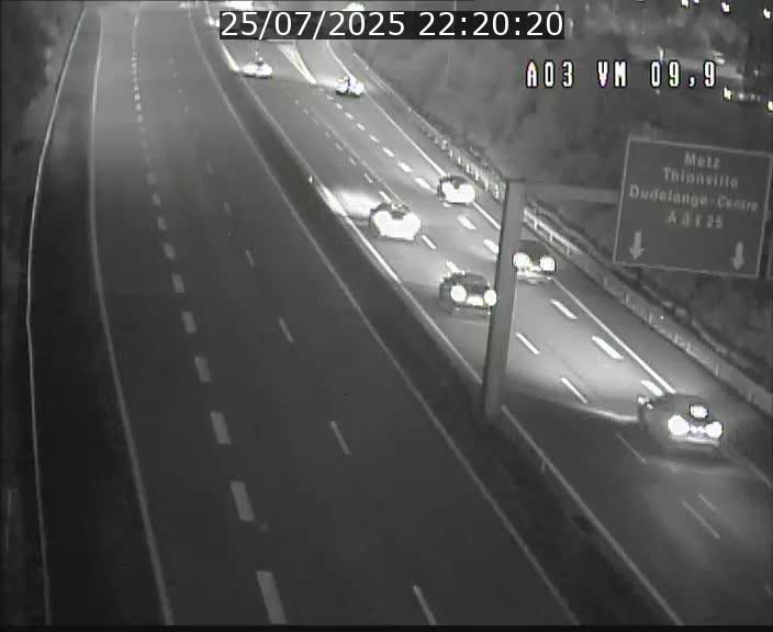 Webcam Autoroute à la Croix de Bettembourg - A3 - BK 9.9 - direction France