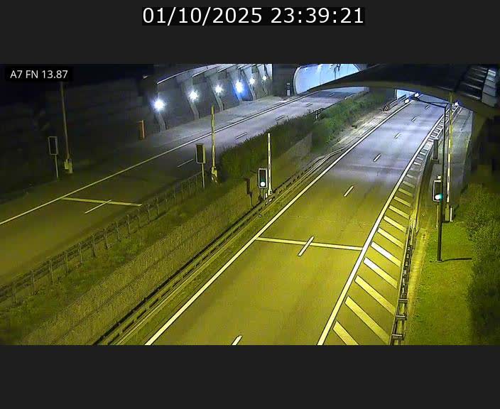 Caméra trafic Luxembourg - A7, Tunnel Gousselerbierg, entrée nord, direction Lorentzweiler