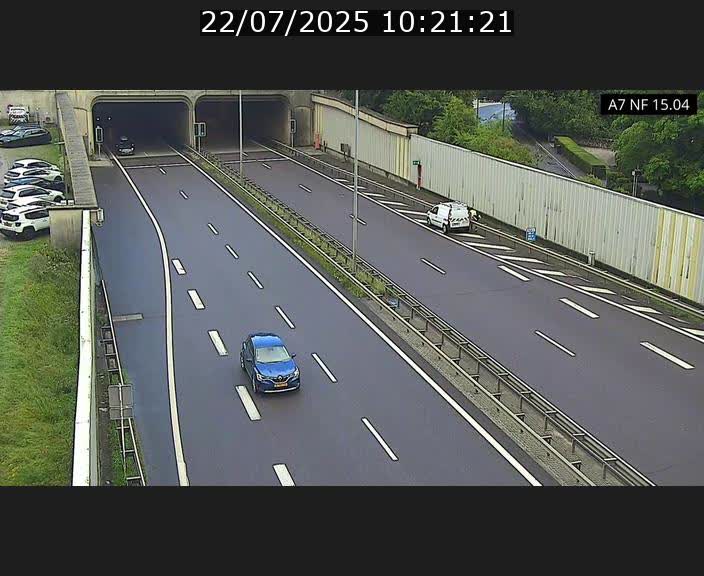 Caméra trafic Luxembourg - A7, Tunnel Mersch, entrée sud, direction Ettelbruck