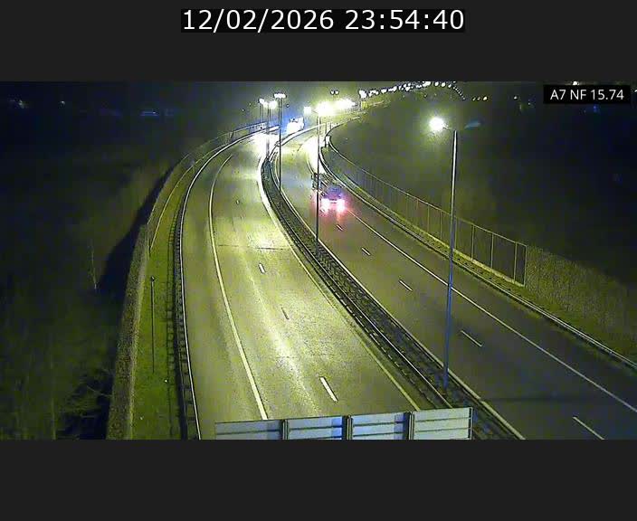 Caméra trafic Luxembourg - A7, Tunnel Mersch, entrée nord, direction Lorentzweiler