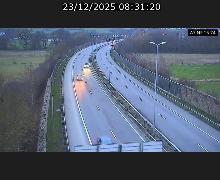 Caméra trafic Luxembourg - A7, Tunnel Mersch, entrée nord, direction Lorentzweiler