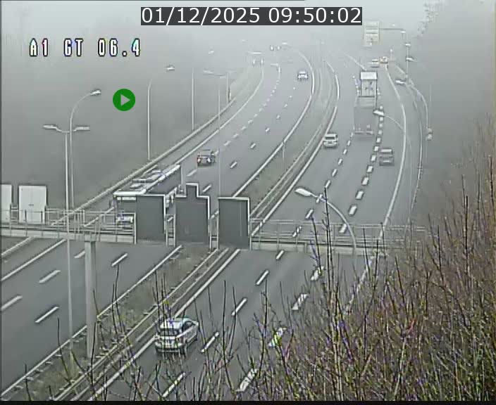 Traffic live webcam Luxembourg Hamm - A1 direction Sandweiler - BK 6.4