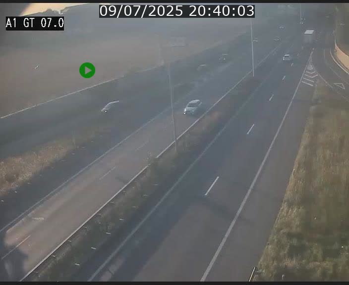 Traffic live webcam Luxembourg Cents - A1 direction Kirchberg - BK 7