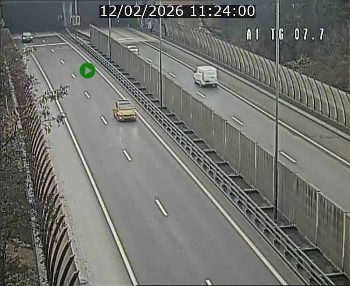 Traffic live webcam Luxembourg Kirchberg - A1 direction Luxembourg-ville - BK 7.7