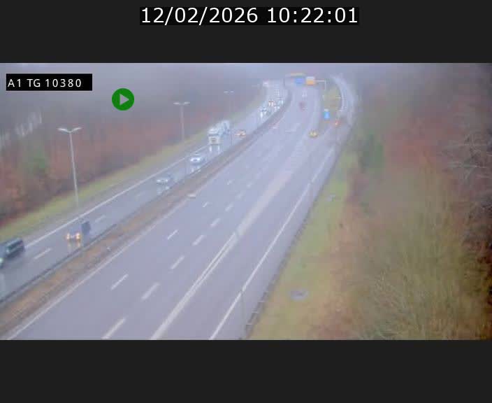Traffic live webcam Luxembourg Senningerberg - A1 direction Luxembourg Kirchberg - BK 10.3