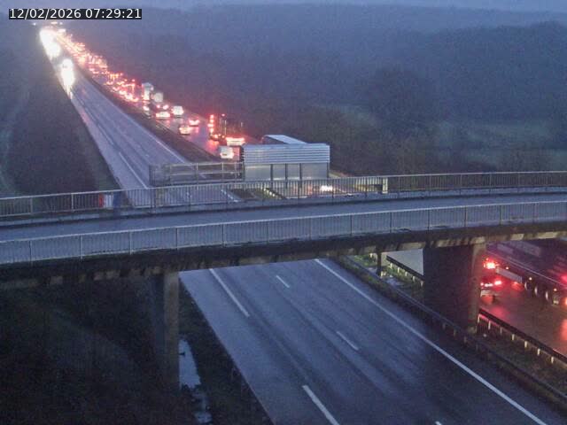 Caméra autoroute France - A31, Zoufftgen direction Luxembourg-ville, à la frontière entre la France et le Luxembourg