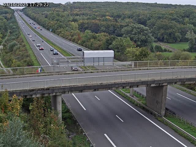 Caméra autoroute France - A31, Zoufftgen direction Luxembourg-ville, à la frontière entre la France et le Luxembourg