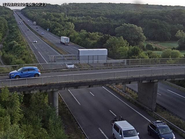 Caméra autoroute France - A31, Zoufftgen direction Luxembourg-ville, à la frontière entre la France et le Luxembourg
