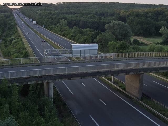 Caméra autoroute France - A31, Zoufftgen direction Luxembourg-ville, à la frontière entre la France et le Luxembourg