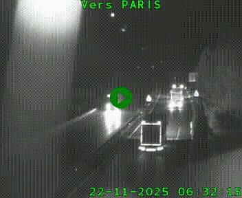 Caméra routière sur l'autoroute A20 à Bessines-sur-Gartempe. Vue orientée vers Paris