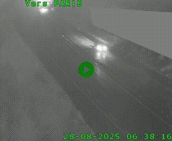Caméra routière sur l'autoroute A20 à Saint-Pardoux-l'Ortigier, à la jonction avec l'A89. Vue orientée vers Paris