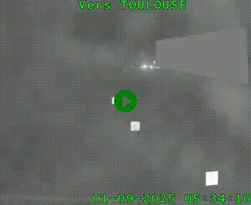 Caméra routière sur l'autoroute A20 à Noailles, en périphérie de Brive-la-Gaillarde. Vue orientée vers Toulouse