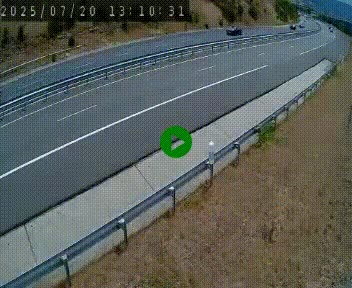 Caméra autoroute A75 à hauteur de la sortie 42 (Rodez, Laissac, Aire de l'Auvergne) située sur la commune d'Auberoques, près de Sévérac-le-Château