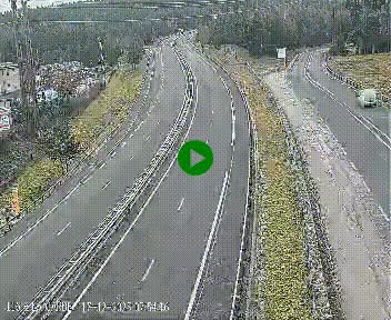 Caméra autoroute A75 à hauteur du col du rocher blanc en direction de Montpellier