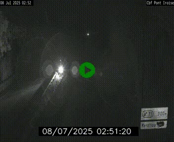 Webcam sur la N165 après le Pont de l'Iroise, à l'entrée de Brest