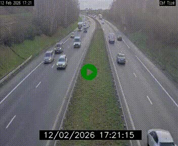 Webcam sur le périphérique de Rennes (N136) à hauteur de Tizé, à l'est de la ville