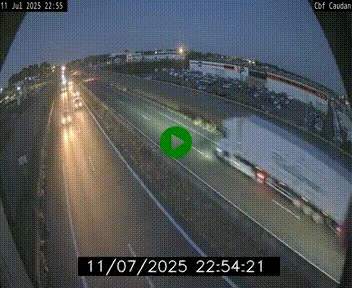Webcam sur la N165 à hauteur de Caudan, dans le Morbihan.