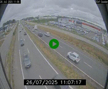 Webcam sur la N165 à hauteur de Caudan, dans le Morbihan.