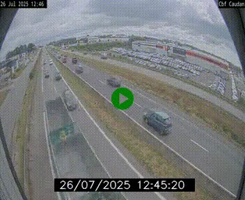 Webcam sur la N165 à hauteur de Caudan, dans le Morbihan.