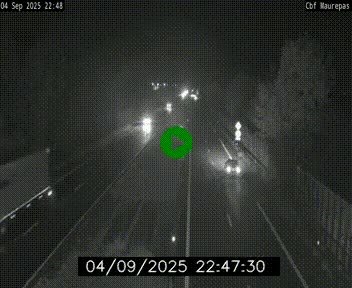 Webcam sur le périphérique de Rennes (N136) à hauteur de Maurepas, au nord de la ville