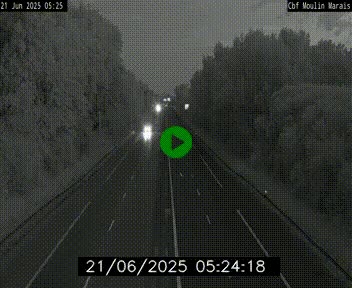 Webcam sur le périphérique de Nantes (N844) entre la Porte de Saint-Luce et la Porte d'Anjou, à l'est de la ville