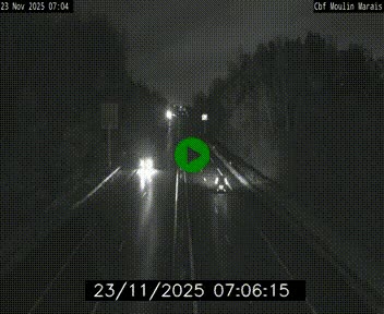 Webcam sur le périphérique de Nantes (N844) entre la Porte de Saint-Luce et la Porte d'Anjou, à l'est de la ville