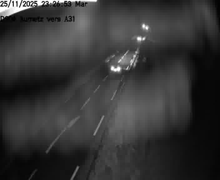 Webcam sur la D906 à Aumetz, juste après la fin de la D16. Vue orientée vers A30