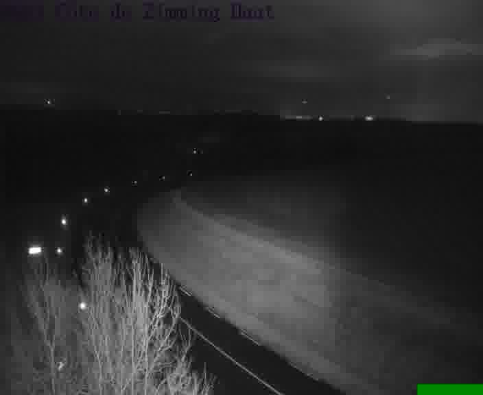 Webcam sur la D603 située en haut de la Côte de Zimming. Vue orientée vers Saint-Avold.