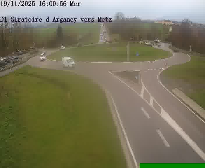 Webcam installée le long de D1 (France) à Argancy, pointée vers Metz, utile pour suivre précisément les conditions de trafic.