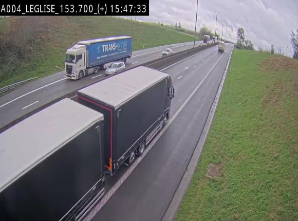 Webcam autoroute E411 à hauteur de Léglise, en direction de Luxembourg