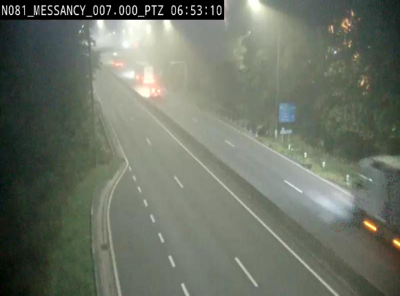 Webcam sur la N81 (E411) à hauteur du Cora Messancy. Vue orientée vers Arlon