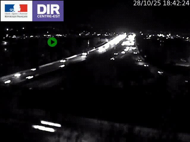 Webcam autoroute sur A450 à Pierre-Bénite en direction de Lyon et de l'autoroute A7