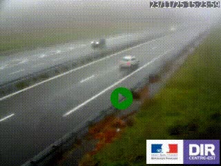 Webcam autoroute sur l'A77 à hauteur de Pouilly-sur-Loire en direction de Nevers
