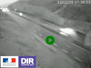 Webcam au niveau du col de Bois Clair à hauteur de Cluny sur la N79. Vue orientée vers Mâcon