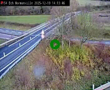 Webcam à hauteur du Leclerc Normanville sur la N154. Vue orientée vers Rouen